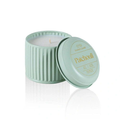 The Mia Calm Patchouli Kokulu Yeşil Kapaklı Mum 600 Gr 10x