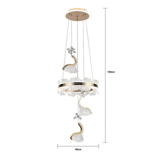 Apliqa Liliana 3'lü Gold Led Avi̇ze