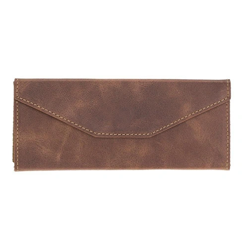 Bloominbag Prisma Espresso Brown Deri Gözlük Kılıfı – Mıknatıslı Üçgen Tasarım