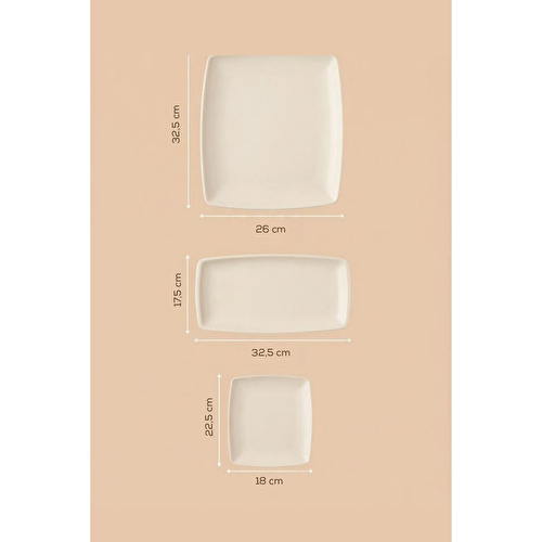 Vienev 3 Adet Melamin Sunum Tabağı Seti, Sunum Tabağı,servis Tabağı-desenli Kırılmaz Servis Tabağı- Yeşil