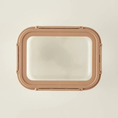 Bella Maison Terra 3'lü Cam Saklama Kabı Seti Bej (1050 Cc)