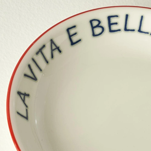 Bella Maison Line Porselen Büyük Sunum Kasesi Kırmızı (15 Cm)