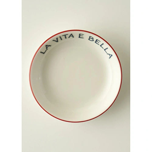 Bella Maison Line Porselen Büyük Sunum Kasesi Kırmızı (15 Cm)