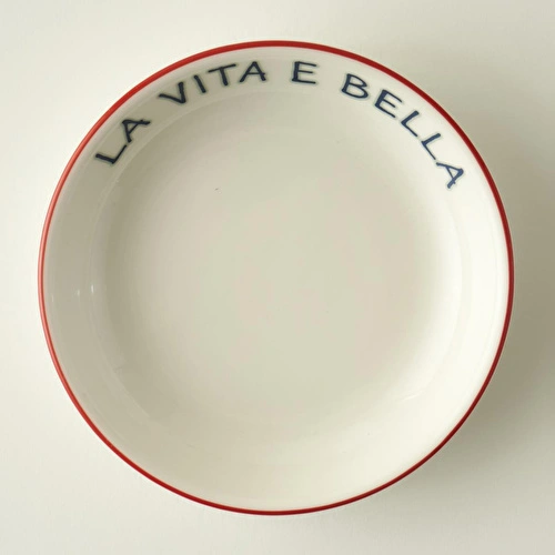 Bella Maison Line Porselen Büyük Sunum Kasesi Kırmızı (15 Cm)