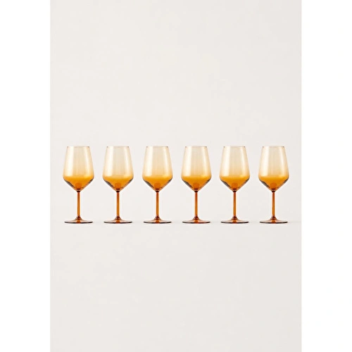 Bella Maison Lisa Kadeh 6'lı Amber (490 Cc)