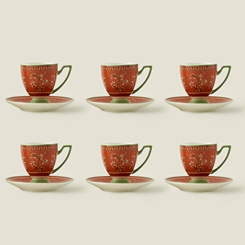 Bella Maison Ethnic 6'lı Kahve Fincanı Seti (90 Cc)