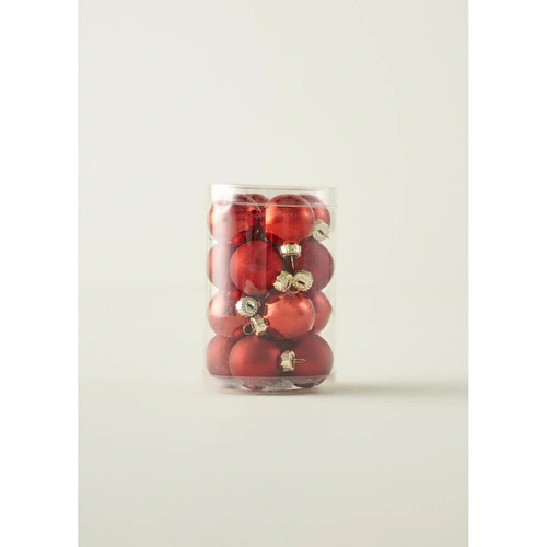 Bella Maison Christmas Dekoratif Süs 16'lı Kırmızı (3 Cm) Kırmızı
