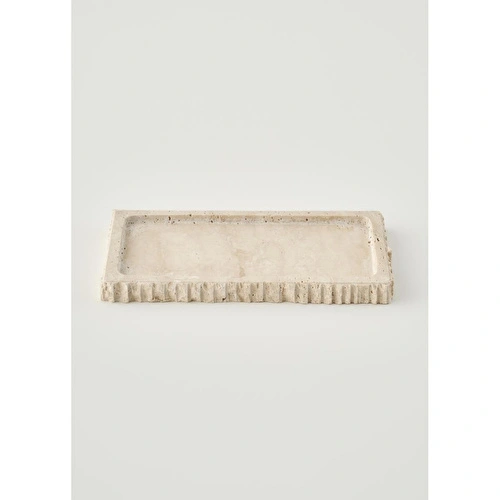 Bella Maison Ephesus Traverten Dekoratif Tabak Naturel (14x27 Cm) Naturel