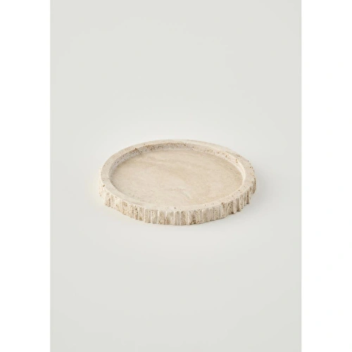 Bella Maison Ephesus Traverten Dekoratif Tabak Naturel (21x4 Cm) Naturel