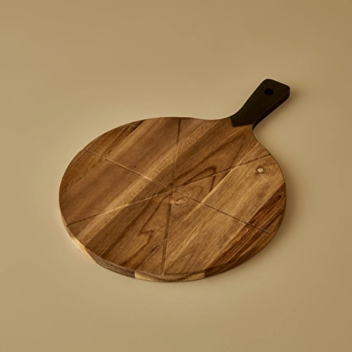 Bella Maison Slice Pizza Sunum Seti Naturel (42x30 Cm) Naturel