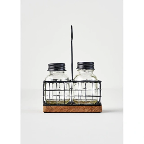 Bella Maison Spark Tuzluk Biberlik Seti Siyah (12x6,5x20,5 Cm) Siyah