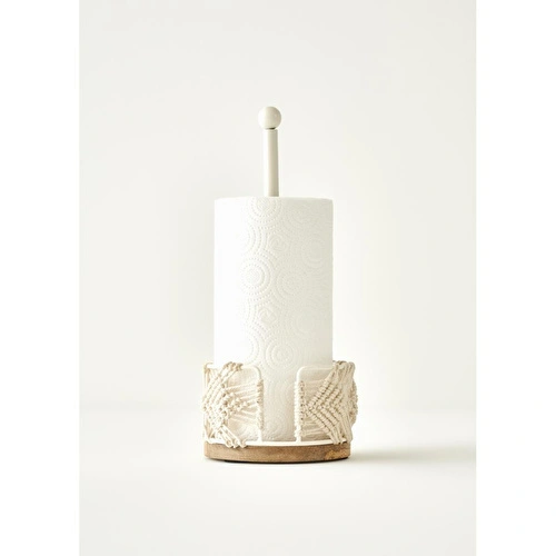 Bella Maison Flick Kağıt Havluluk Krem (14x14x33 Cm) Krem