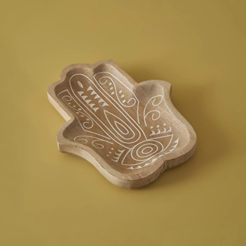 Bella Maison Vera Mango Ağacı Dekoratif Tabak Naturel (30x3,5x20 Cm) Naturel