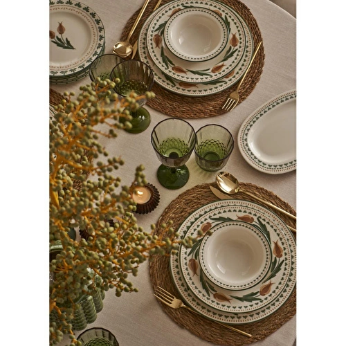 Bella Maison Tulip Porselen 24 Parça 6 Kişilik Yemek Takımı Çok Renkli