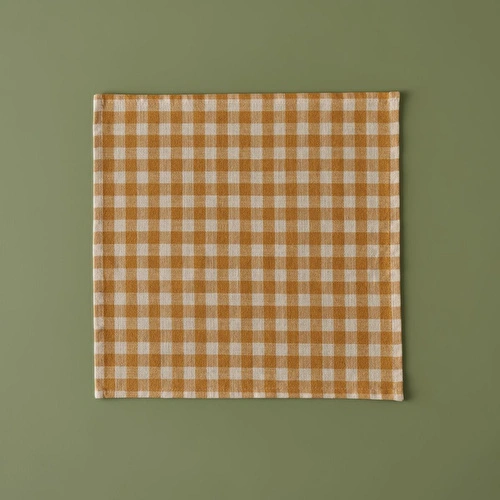 Bella Maison %100 Pamuk Pavia Peçete Hardal (40x40 Cm) Hardal