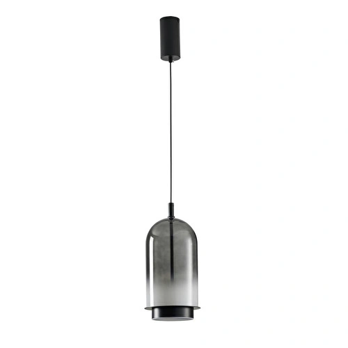 Apliqa Velmio Modern Cam Tekli Led Sarkıt Avize Gri