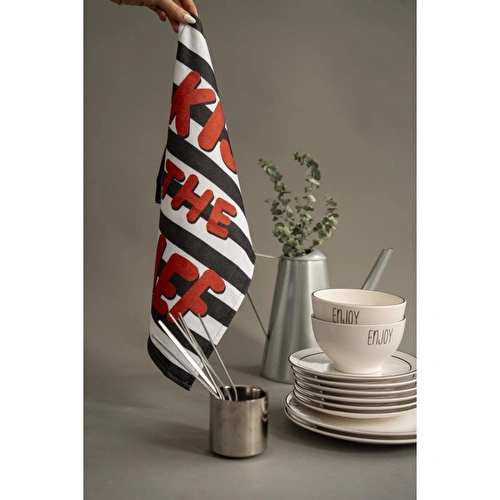 Cozy Home Cheer Kitchen Mutfak Havlusu Kiss The Chef