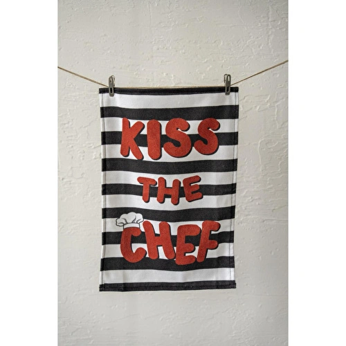 Cozy Home Cheer Kitchen Mutfak Havlusu Kiss The Chef