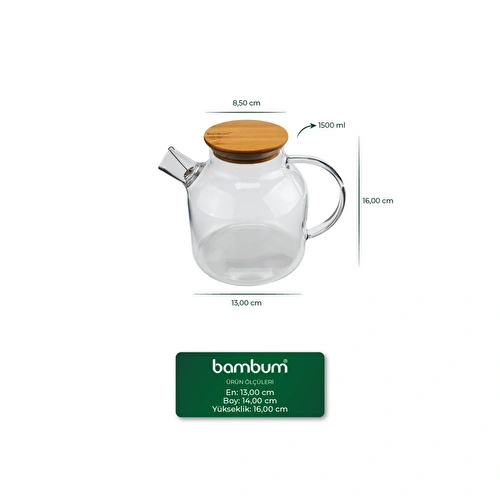 Bambum Taric Cam Demlik 1500ml
