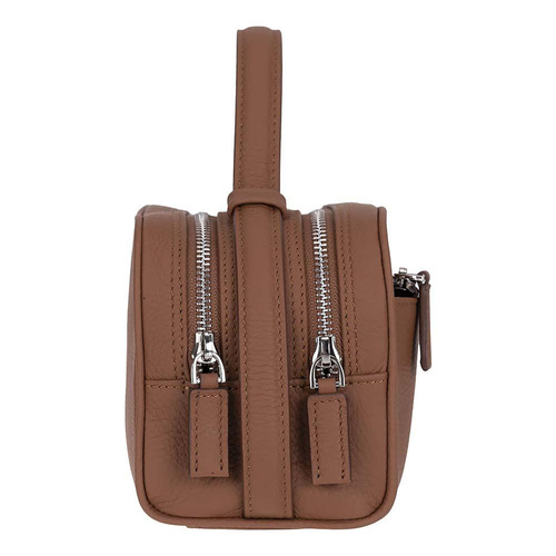 Bloominbag Miren Cognac Tan Hakiki Deri Unisex Seyahat Bakım & Organizer Clutch Çanta