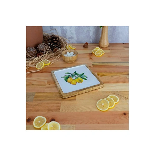 Bambum Kangura Limon Kare Tepsi Küçük