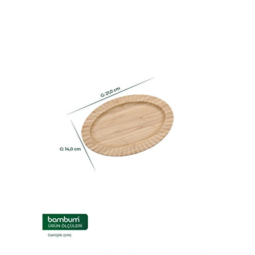 Bambum Crumble Oval Tabak Küçük