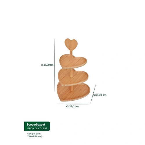 Bambum Triple 3 Katlı Sunum B2735