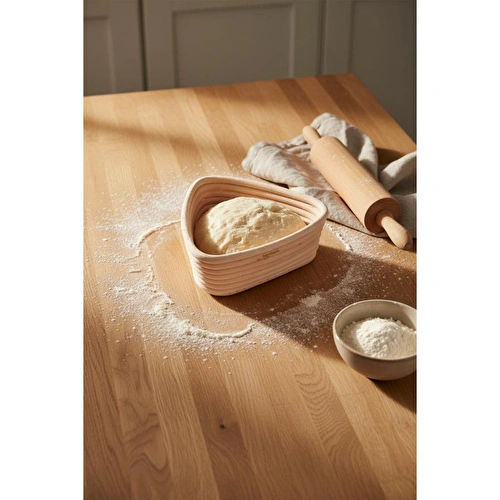 Bambum Puder - Ekmek Mayalama Sepeti Üçgen 16 Cm