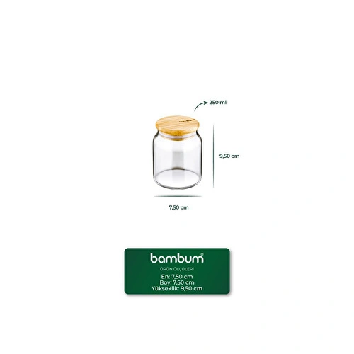 Bambum Zone Cam Saklama Kabı 800 Ml B4599