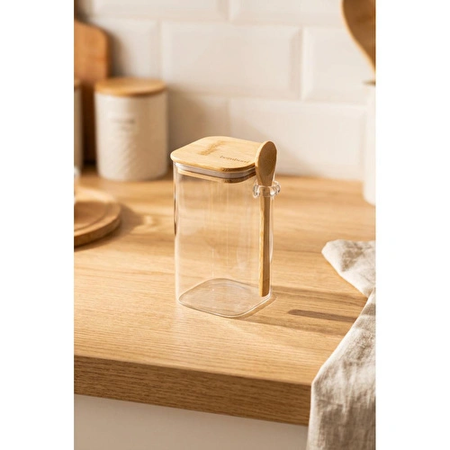 Bambum Spicy - Kaşıklı Cam Saklama Kabı 15cm