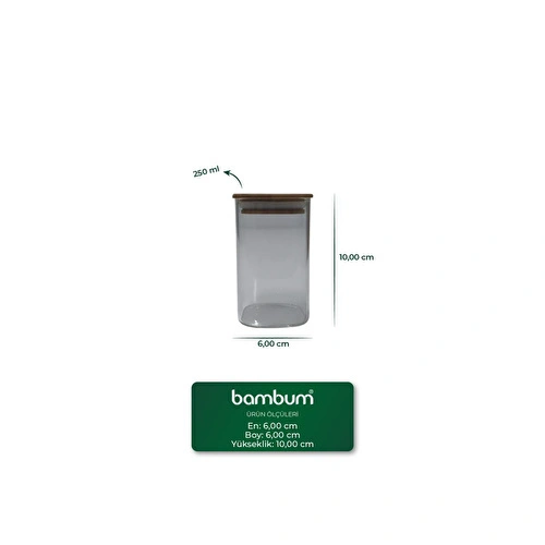Bambum Wessam - 9 Parça 3 Katlı Baharatlık Seti