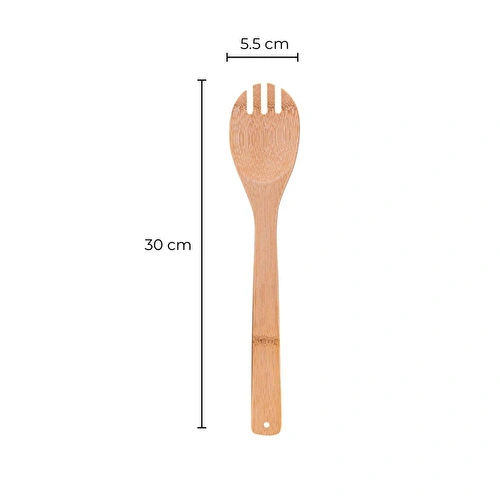 Bambum Ravili - 4'lü Servis Maşa Spatula Kaşık Seti