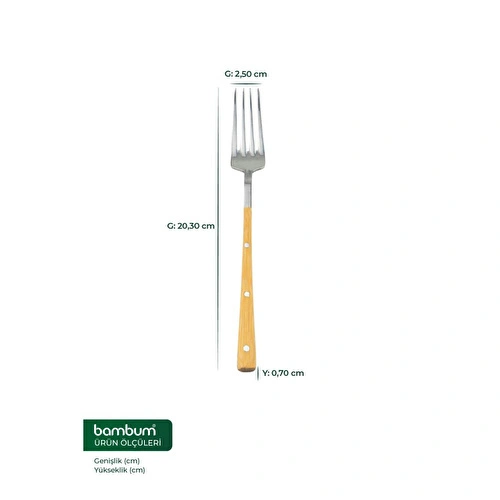 Bambum Spartan Steak Çatal