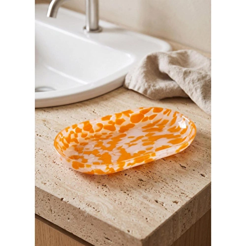 The Mia Leo Banyo Tepsisi Pembe 26x14x3 Cm