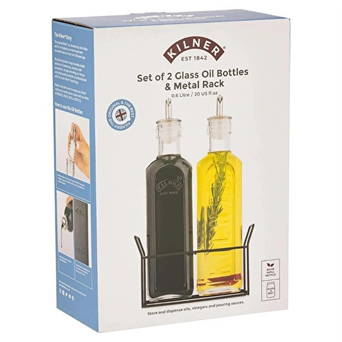 Kilner Metal Raflı Yağlık Sirkelik Seti 600 Ml