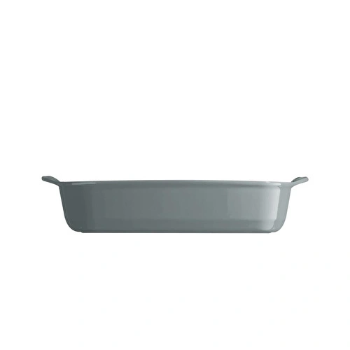 Emile Henry Fırın Kabı Dikdörtgen 36 X 23,5 Cm - Açık Gri