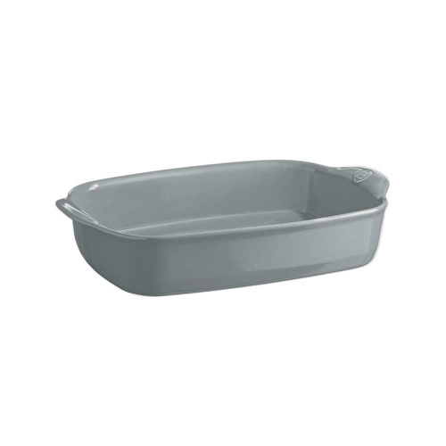 Emile Henry Fırın Kabı Dikdörtgen 36 X 23,5 Cm - Açık Gri