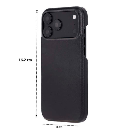 Bloominbag Bloomcase Vectra Obsidian Black Iphone 18 Pro Max Magsafe Hakiki Deri Kılıf