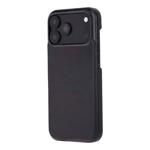 Bloominbag Bloomcase Vectra Obsidian Black Iphone 18 Pro Max Magsafe Hakiki Deri Kılıf