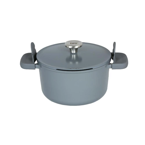 Berghoff Leo Phantom Smoked Grey Kapaklı Yapışmaz Derin Tencere 24 Cm