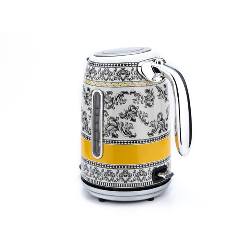 Berghoff Gem Royal Margery 1.7 Litre Sarı Siyah Desenli Su Isıtıcısı