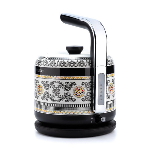 Berghoff Gem Royal Margery 1.7 Litre Siyah Sarı Desenli Su Isıtıcısı