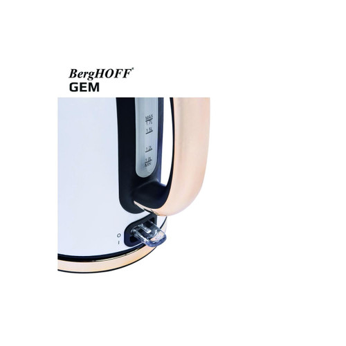Berghoff Gem Titan 1.7 Litre Parlak Beyaz Gold Su Isıtıcısı