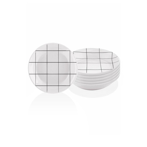 The Mia Daily Tunes Yemek Tabağı  - 6lı Set 20 Cm