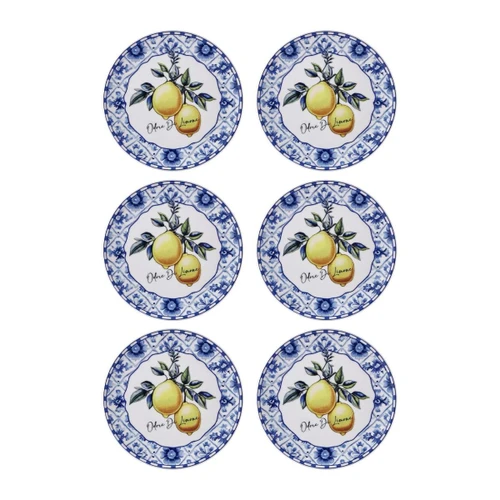 The Mia Odore Di Limone Pasta Tabağı 6lı Set 19 Cm Odl0001