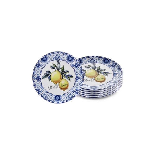 The Mia Odore Di Limone Pasta Tabağı 6lı Set 19 Cm Odl0001