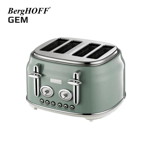 Berghoff Gem Retro Mint Yeşil Dört Dilim Ekmek Kızartma Makinesi