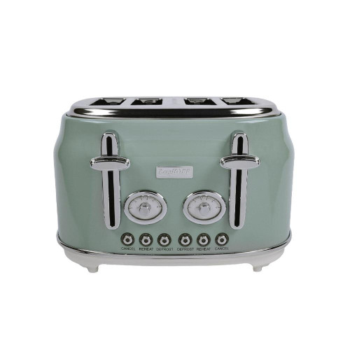 Berghoff Gem Retro Mint Yeşil Dört Dilim Ekmek Kızartma Makinesi