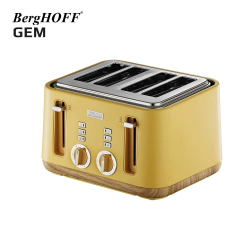 Berghoff Gem Natural Sarı Dört Dilim Ekmek Kızartma Makinesi