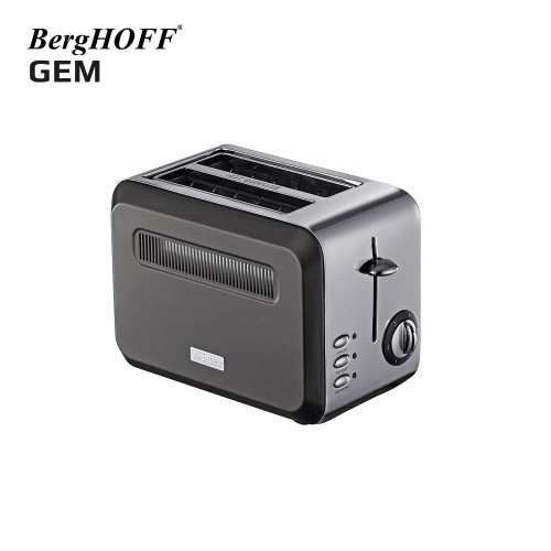 Berghoff Gem Titan Parlak Gümüş Gri İki Dilim Ekmek Kızartma Makinesi